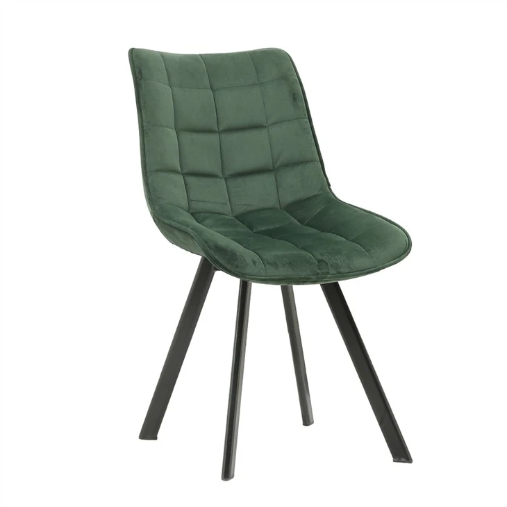 Qoxra tad-drapp Dining Chair Bil Saqajn tal-injam tal-ballut