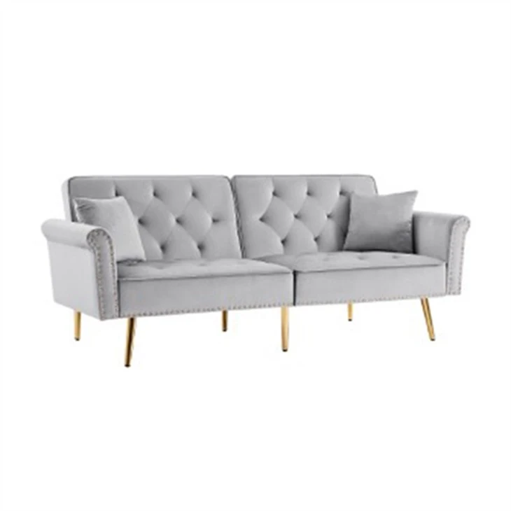 Sufan Tliet Sedili Sufan Bed Bil Itwi -isfel tad-Dahar tad-Dahar Tessili Sufan Nailhead Arm