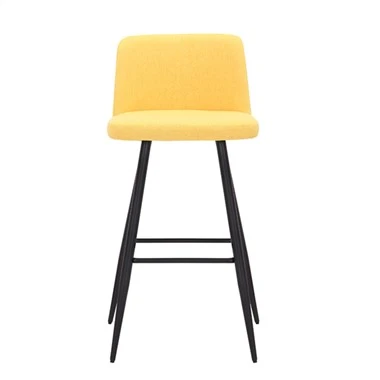 Siġġu tal-Bar Miksija Bar Stool Bil Backrest Footrest DARIAN