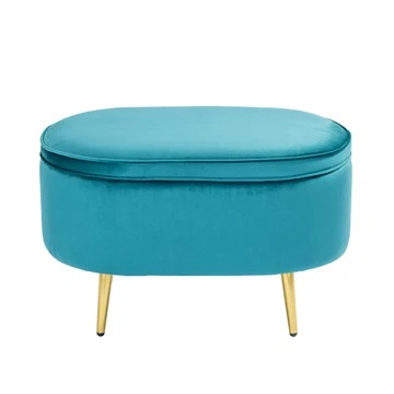 Ħażna Ippurgar Dressing Table Ippurgar Ottoman b'riġel tal-metall